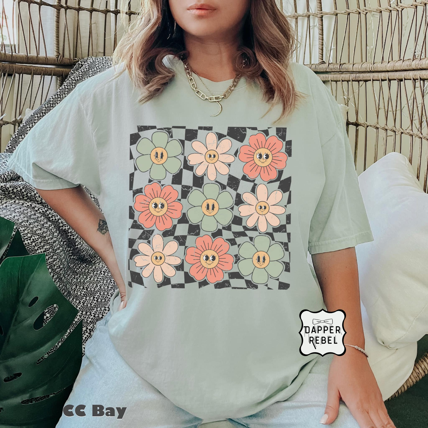 Retro Flowers and Smiles