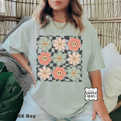 Retro Flowers and Smiles