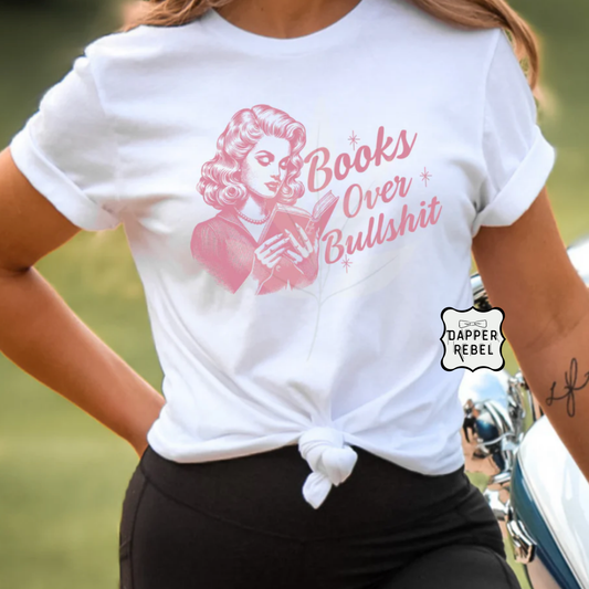 Books Over BS in Pink