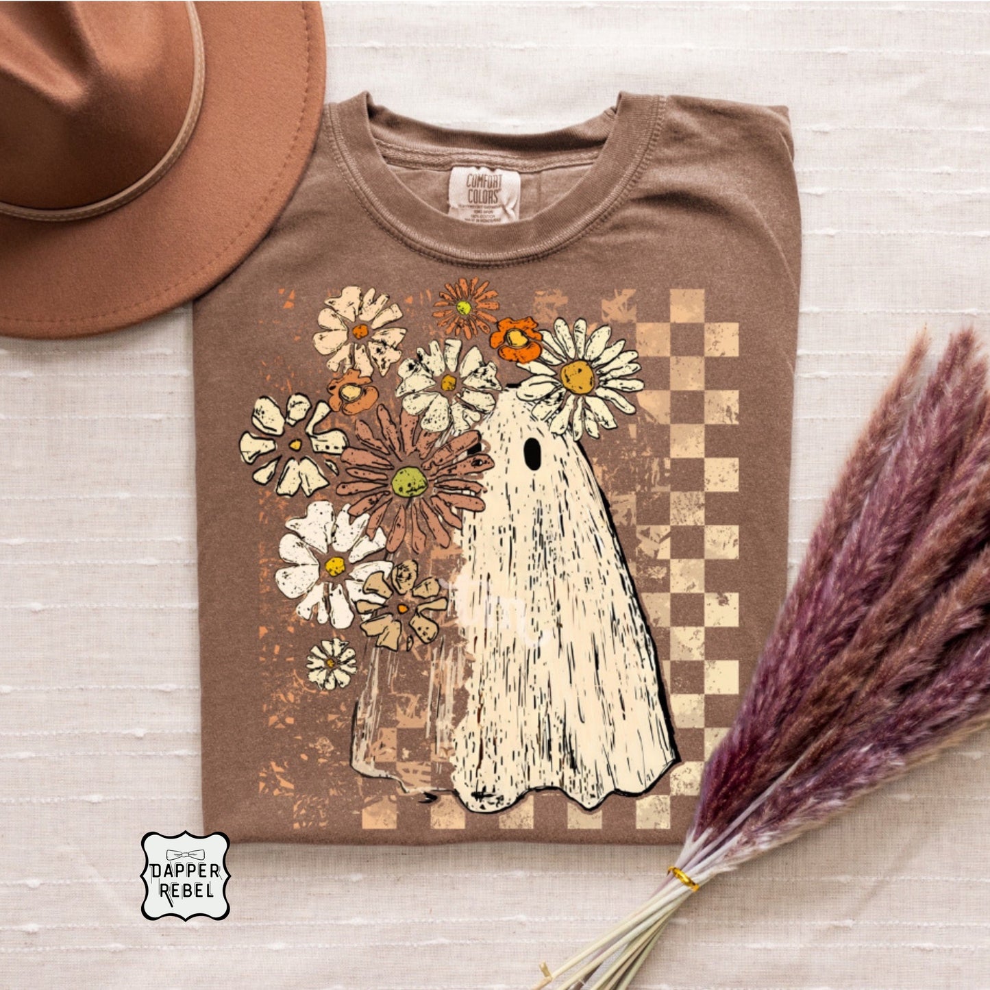 Checkered Floral Ghost