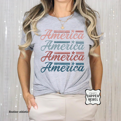 Distressed America Stacked