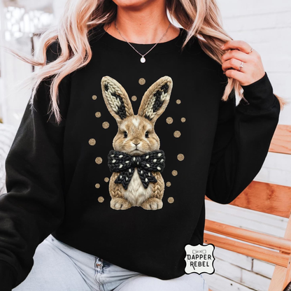Black Bow Bunny