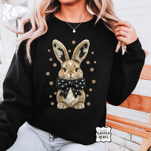Black Bow Bunny