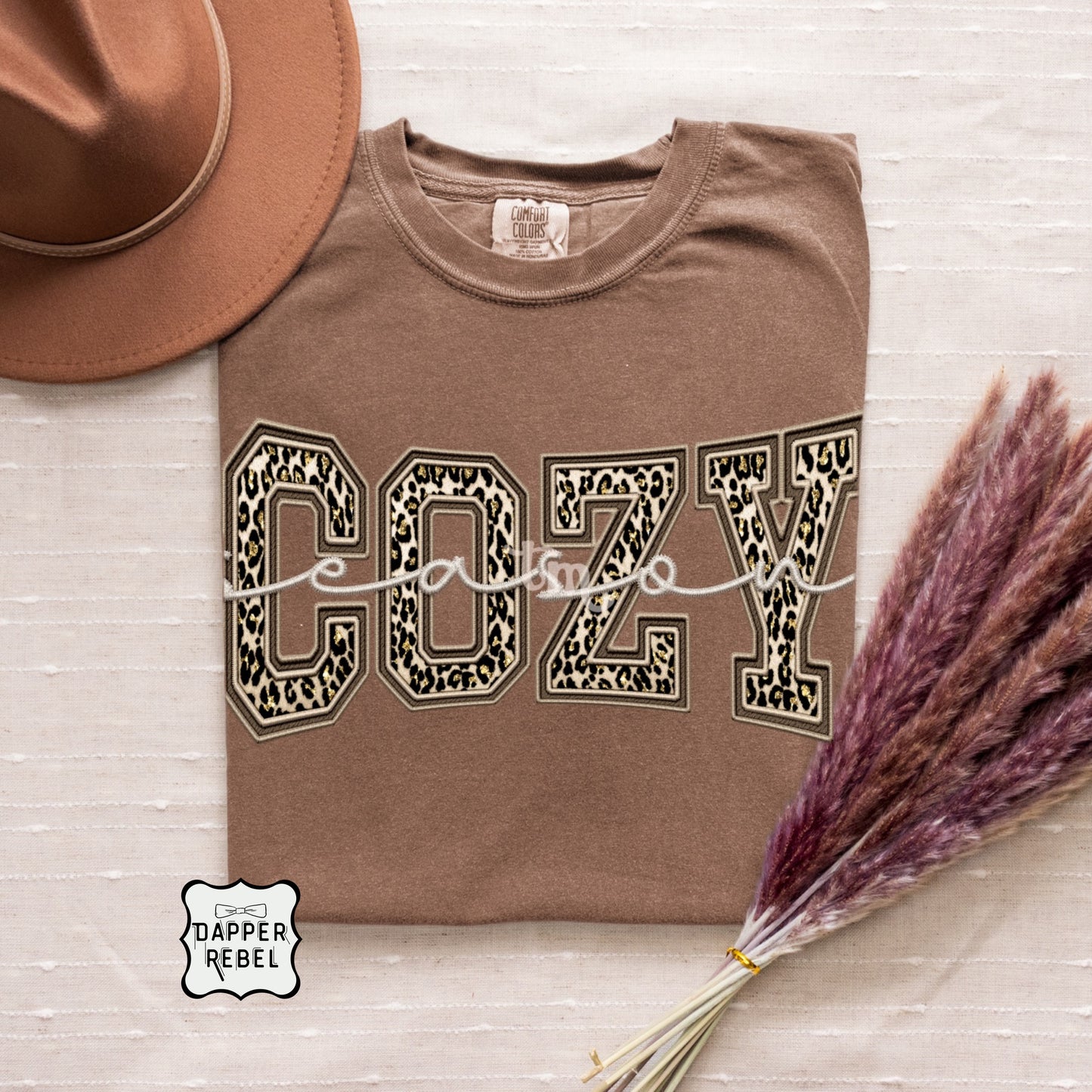 Glitter Leopard Cozy Season