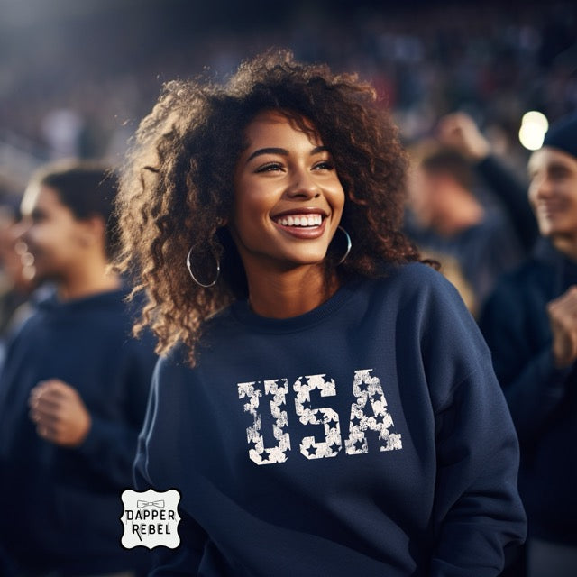 Distressed USA with Stars