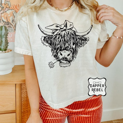 Highland Cow with Bow