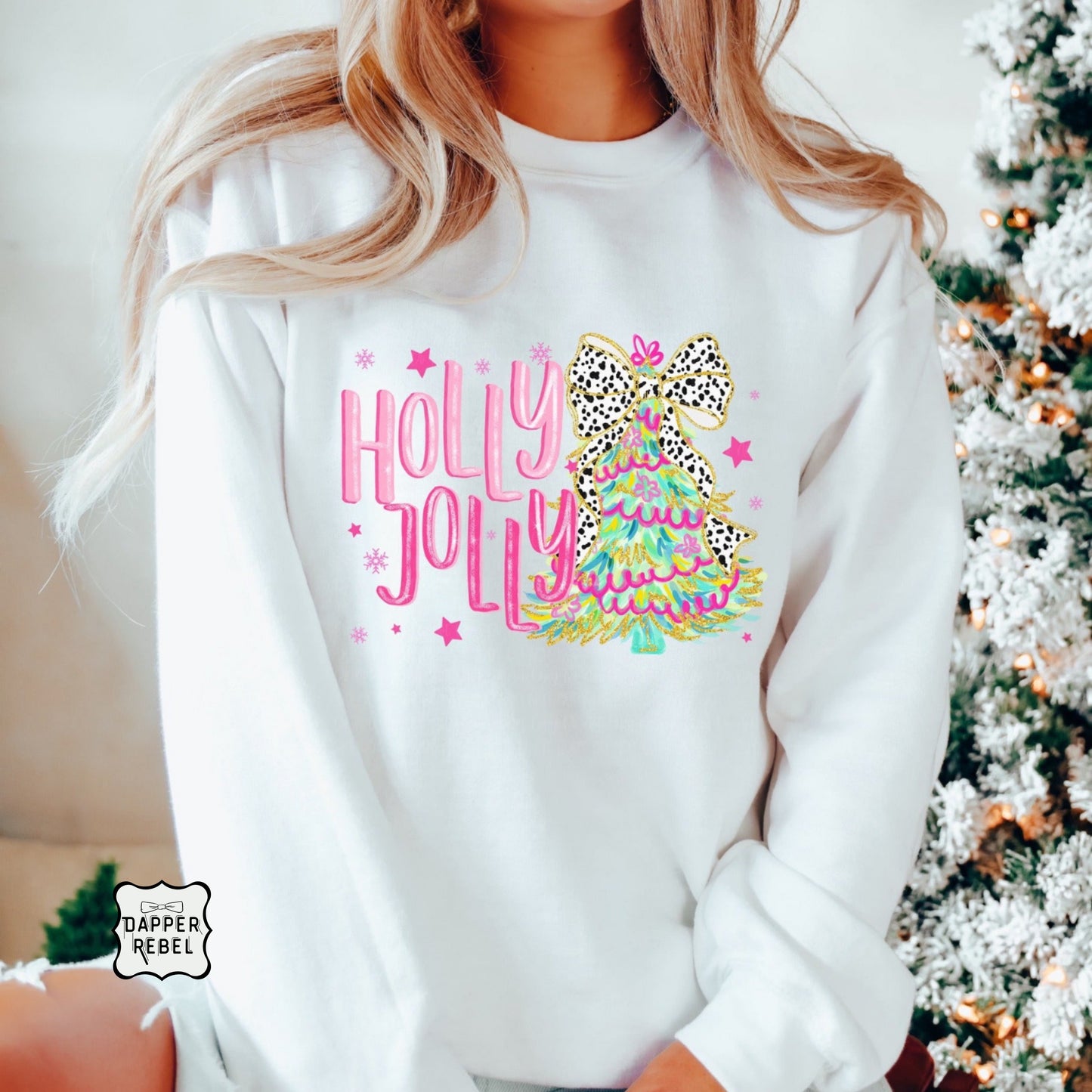 Pink Holly Jolly Tree