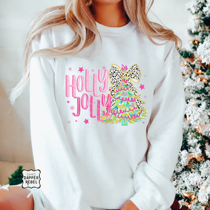 Pink Holly Jolly Tree