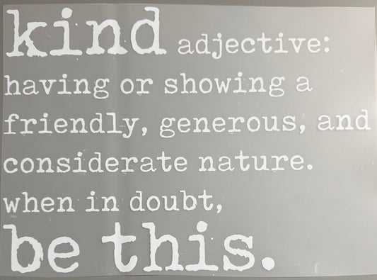 Kind Adjective