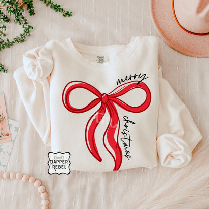 Delicate Merry Christmas Bow