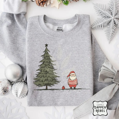 Vintage Santa and Tree