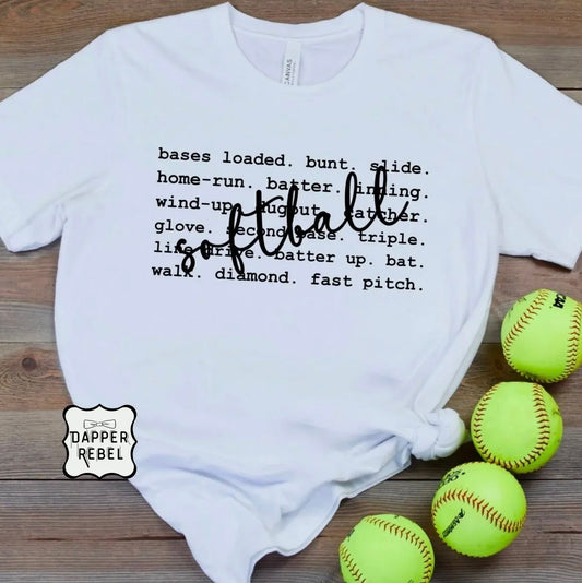 Softball Words