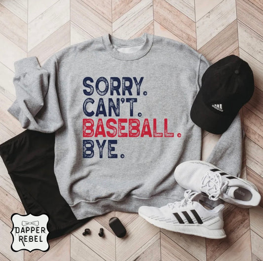 Sorry. Can't. Baseball. Bye