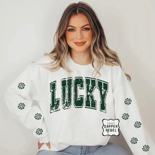 University Lucky with Shamrocks