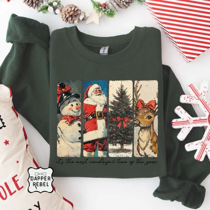 Vintage Mery Christmas Characters