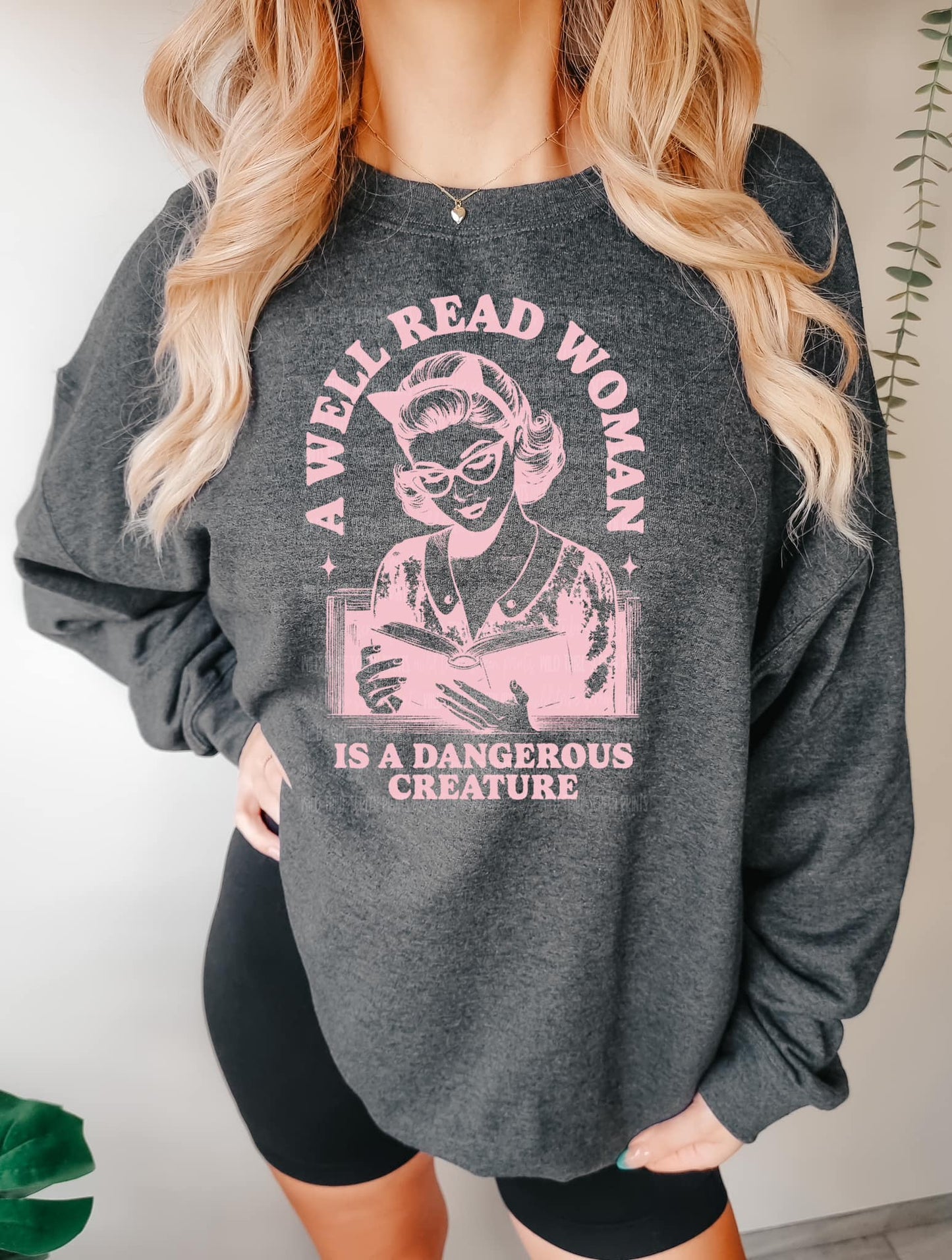 Well Read Woman in Pink