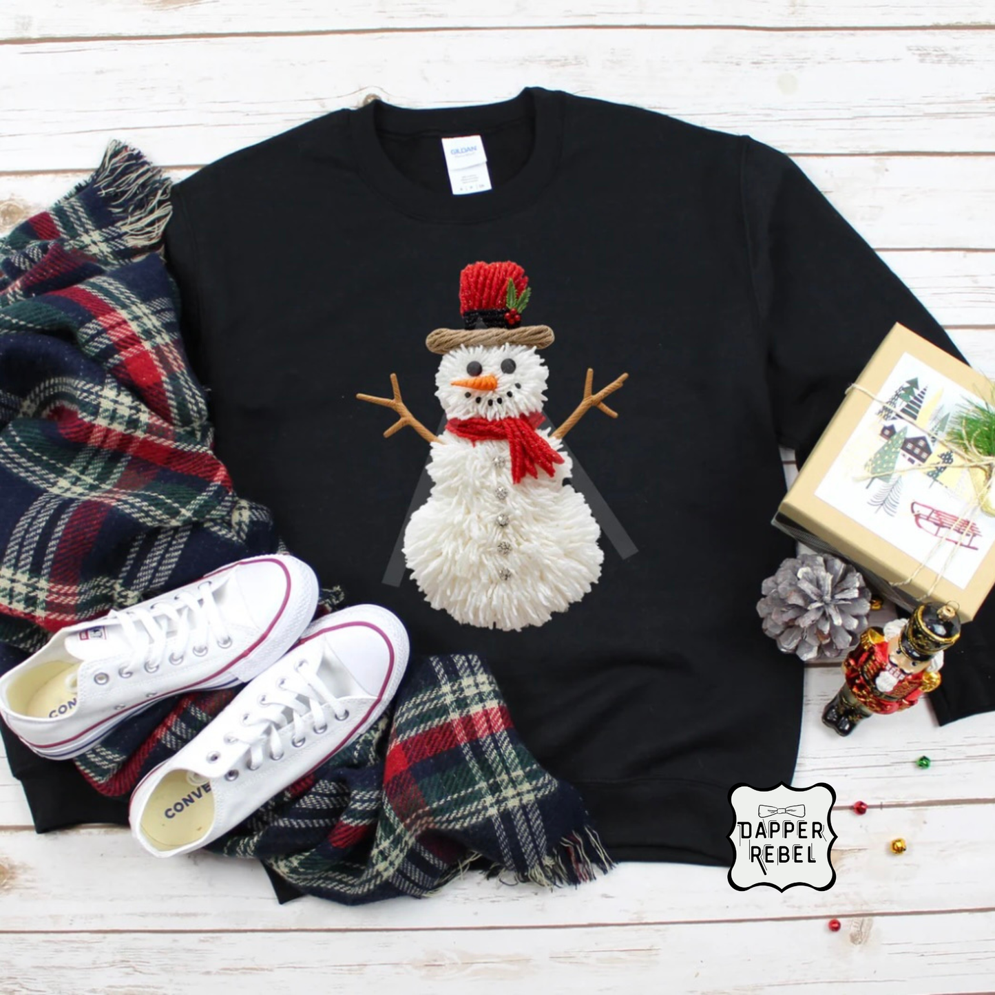 Yarn Snowman